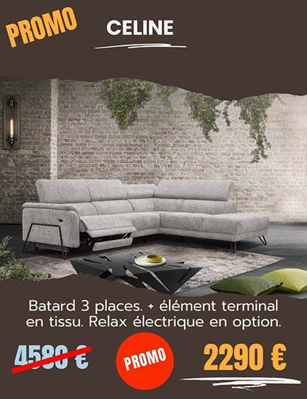 Fauteuil relax contemporain en tissu gris.