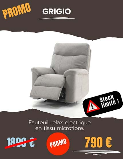 Fauteuil,relax en tissu beige.